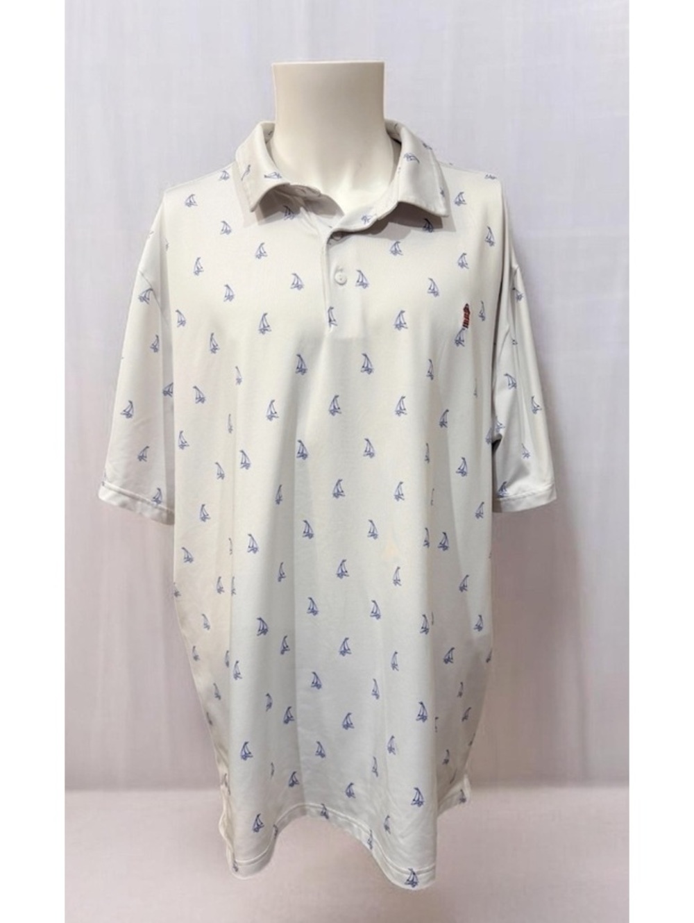 Under Armour Playoff Polo Shirt Sailboat and Lighthouse 2XL